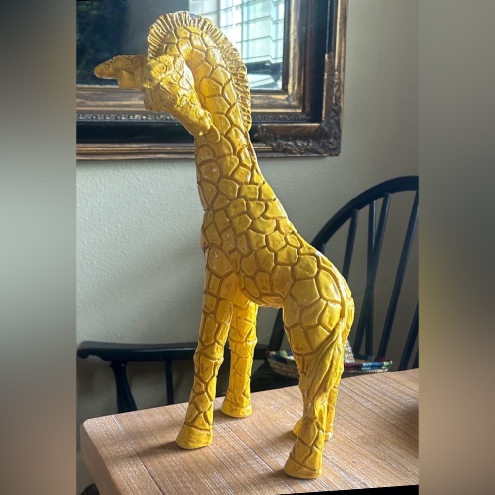Large Artist Signed Jaru of California 1979 Giraffe Vintage Jack and Ruth Lewin